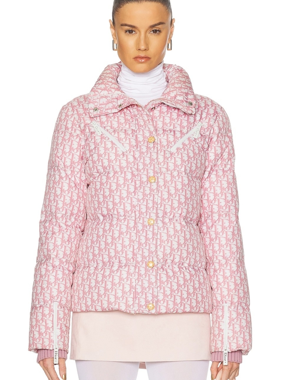 Vintage Christian Dior "Rose" Pink Girly Trotter Ski Jacket FR 36 – NWT